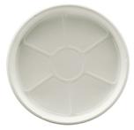 7-3/4" High Heat Disposable Plate, White (500 per case) - A43S