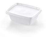 Disposable Soup Bowl 8 oz., Rectangular, White (1,000 per case) - B24