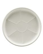 7-3/4" High Heat Disposable Plate, White (500 per case) - A43S