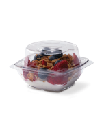 Presentation Reusable 6 oz. Square Bowl, Clear, Cold Only (96 per case) - PB06C