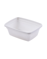 High Heat Disposable Soup Bowl 8 oz., Rectangular, White (1,000 per case) - B19