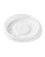 Aladdin Lid Disposable, Round, Vented with Indicators, White