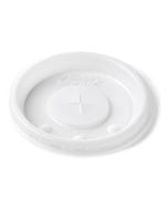 Lid Disposable, Round, Slotted with Indicators, White (2,000 per case) - B44