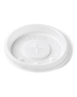 Aladdin Lid Disposable, Round, Slotted with Indicators, White