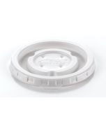Lid Disposable High Heat, Round, Vented, White (1,500 per case) - B923B