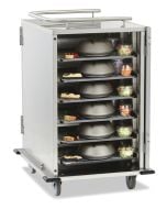 Room Service Cart, 12 Tray Capacity, Low-Profile, 5.25" Tray Spacing with Upgrade Package - SC12S-525DPR