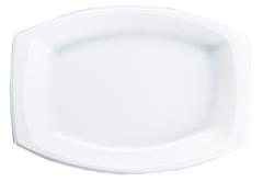 Disposable Entr&eacute;e Dish 15 oz., Rectangular, White (500 per case) - A32
