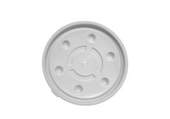 Lid Disposable High Heat, Round, Vented, White (1,000 per case) - B97S