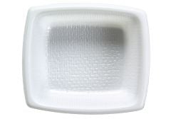 Disposable Side Dish 4 oz., Rectangular, White (6,000 per case) - A09A