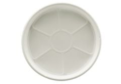 7-3/4" High Heat Disposable Plate, White (500 per case) - A43S