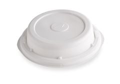 9" High Heat Disposable Dome for Aladdin 9" Disposable Plates, White (200 per case) - ADL46H