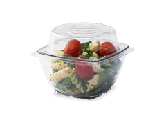 Presentation Reusable 10 oz. Square Bowl, Clear, Cold Only (48 per case) - PB10C