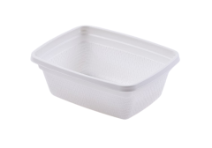 High Heat Disposable Soup Bowl 8 oz., Rectangular, White (1,000 per case) - B19