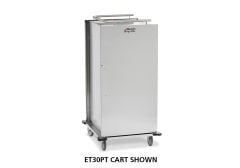 Enclosed Transport Cart, 30 Shelf for Convect-Rite Trays, Stainless Steel with Centerwall - ET30PT