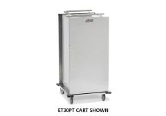 Enclosed Transport Cart, 24 Shelf for Convect-Rite Trays, Stainless Steel with Centerwall - ET24PT