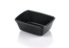 Reusable Bowl 6 oz., Rectangular, Black (100 per case) - K239