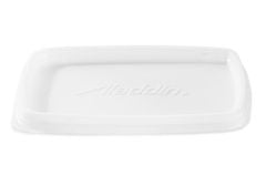 Lid Disposable, Rectangular, Vented, White (3,000 per case) - B80A