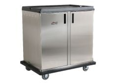 Premium Meal Delivery Cart, 28 Tray Capacity, Side Load, Double Door, Four 8" Balloon Casters, 4.5" spacing - MD28SLP8B4-45