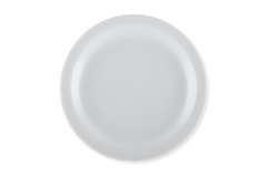 China Plate, 9 inch, Narrow Rim, Bright White (24 per case) - D900