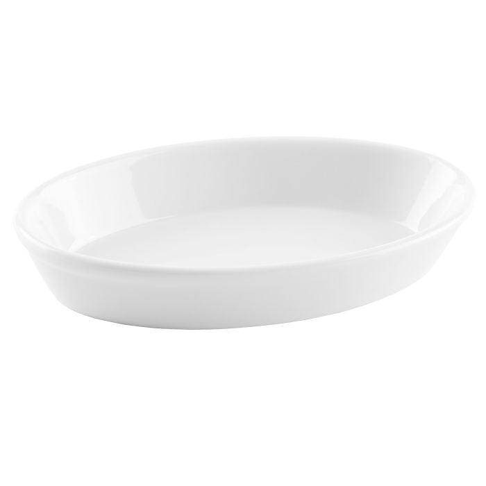 8 oz. China Casserole Dish Bright White 36 per case J706