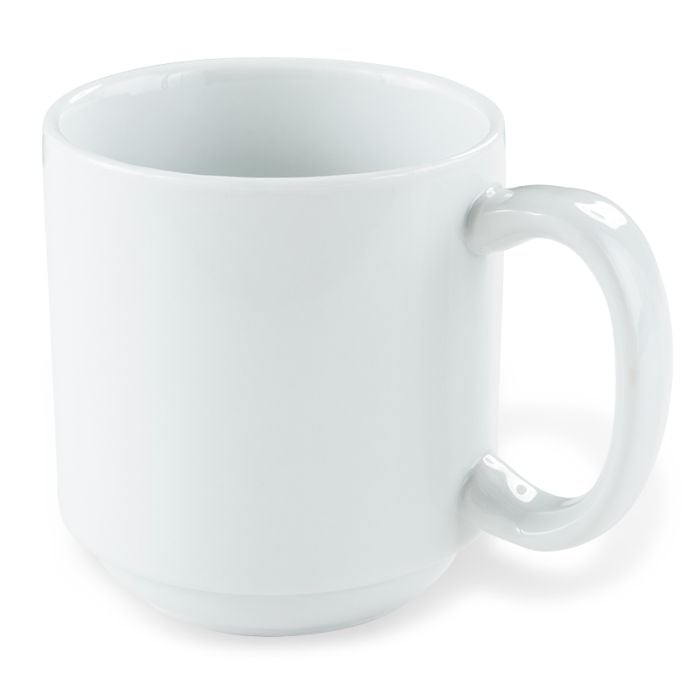 10 oz. China Mug, Bright White (36 per case) - J708