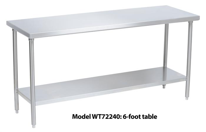 24 x 48 shop stainless steel table